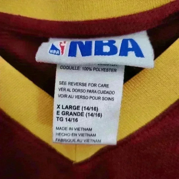 NBA LeBron James Cleveland Cavaliers Jersey Size XL Kids - Picture 3 of 8